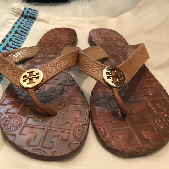 ❌SOLD❌Tory Burch Thora Sandal Royal Tan sz 6 - Picture 8 of 11